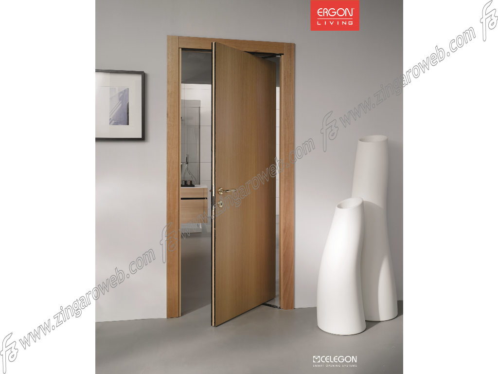 Binario T.E. Slim per Porte Traslanti Base Argento LFM cm.80-85-90-95-100 | Celegon - immagine 4